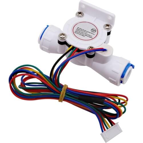 1/4 & 3/8 Hall Flowmeter TDS / Temperature / Flow Three-in-one Multi-function Impeller Type Flow Sensor