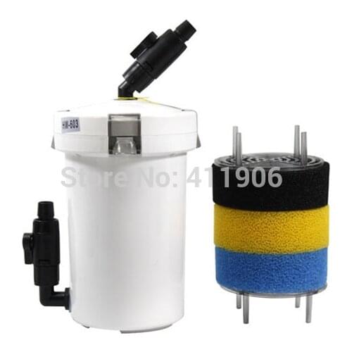 1 SET Aquarium Filter Filtration Equipment External Pre-Filter Canister For Fish Tank HW-603 free shipping