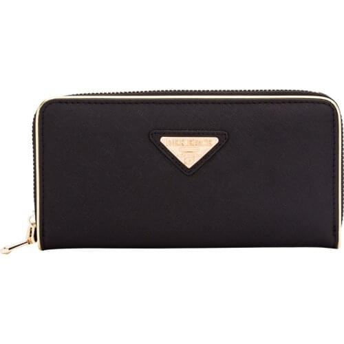 ZENTEII Women Split Leather Long Wallet