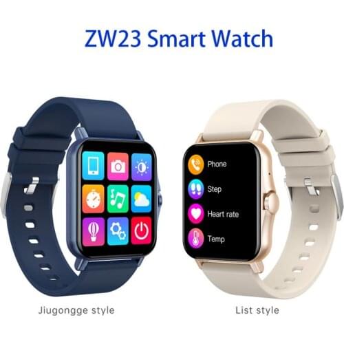 ZW23 Bluetooth Call Smart Watch Blood Pressure Heart Rate Temperature Smartwatch Sport Tracker Women Men Watch For Android IOS