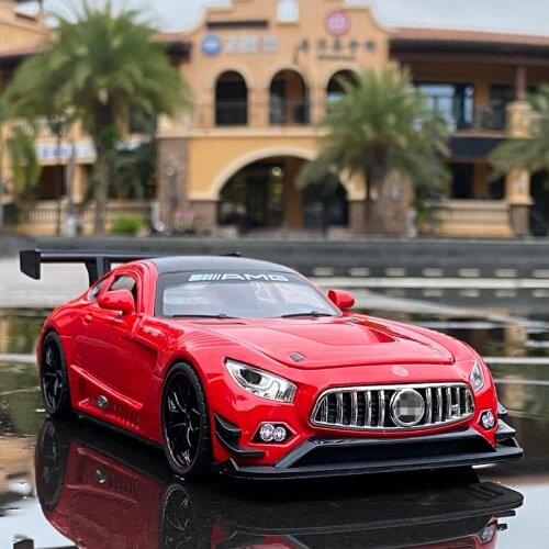 1:24 GT3 AMG car alloy car model simulation car decoration collection gift toy Die casting model boy toy