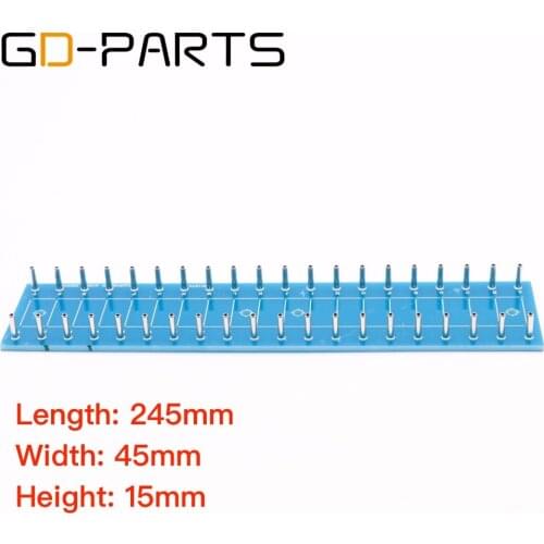 200*45*2mm Fibre Glass Turret Board Hifi Audio Tube Amplifier Tag Strip Board Terminal Lug Board Guitar AMP DIY x1PC