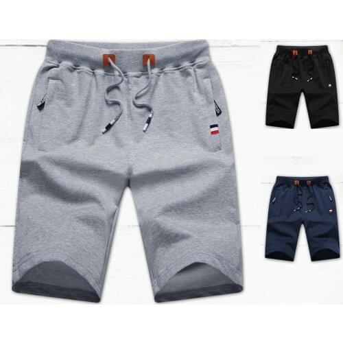 2021 Summer Shorts Cotton Casual Breathable Solid Color Workout Short Pants Casual Jogger Sweathshorts Plus Size Workout Gym