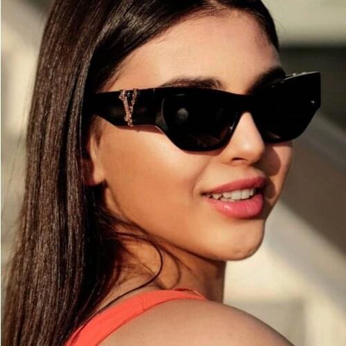 2021 Fashion Cool Unique Women Sex Cat Eye Style Sunglasses Vintage Gradient Brand Design Sun Glasses Oculos De Sol