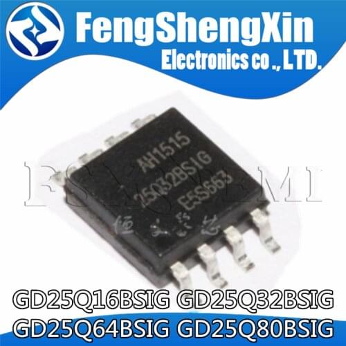 5pcs GD25Q32BSIG SOP-8 GD25Q32 SOP8 25Q32BSIG SOP GD25Q32CSIG 25Q32 25Q32CSIG 32M-bit Serial Flash