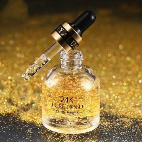 Essence Hexapeptide 24K Gold Eye Face Serum Anti-Aging Anti-Wrinkle Moisturizing Protein Tense Moisture Essence Eye Skin Care