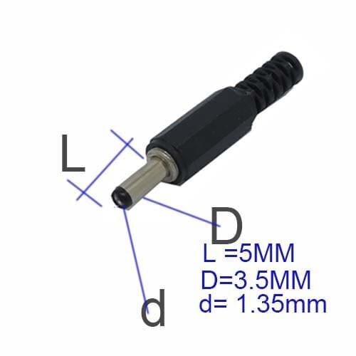 Free shippingDC Plug/Socket 3.5mm x 1.5mm x 5mm power adapter Free shippingnew