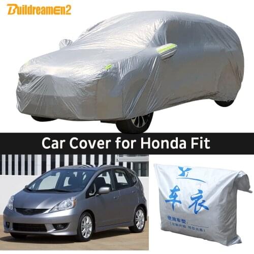 Car Cover Outdoor Sun Anti UV Rain Snow Frost Dust Protection Cover For Honda Fit Jazz