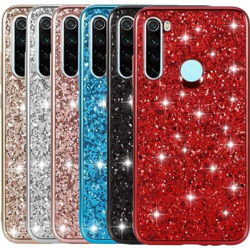 Case For Xiaomi redmi note 8 pro Case Bling Glitter Sequins Cover redmi note 7 case Redmi Note 9S K20 K30 8A For Xiaomi mi9t
