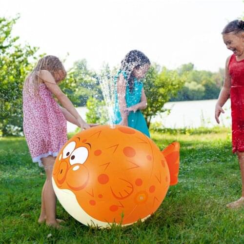 Kids Sprinkler Puffer Fish Kids Cute Water Spray Sprinkler Bathroom Sprinkling Shower Swimming Water Toys Kids Gift