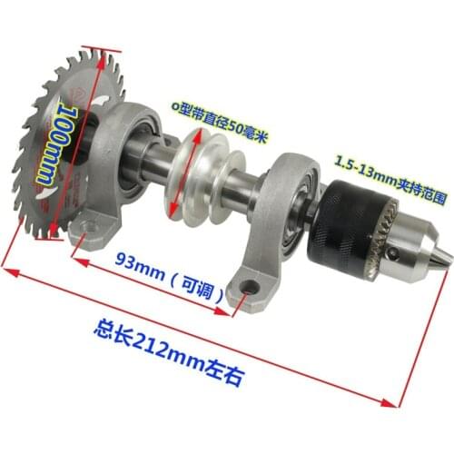 Diy Bearing Block Pulley Table Saw Drilling Woodworking Rotary Lathe Bead Machine Cutting Spindle Chuck