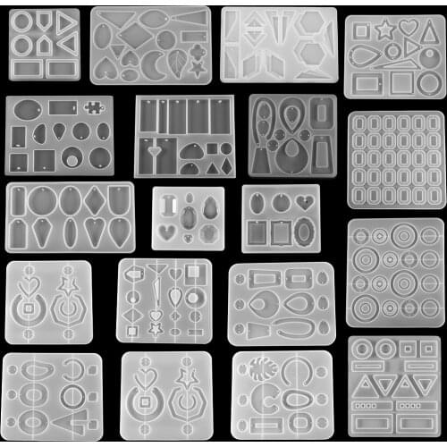 Earring Pendants Resin Molds Silicone Mold for DIY UV Epoxy Pendant Crafts Jewelry Making Casting Mould Jewelry Tool Accessories