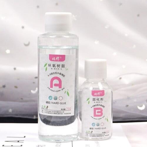 Jewelry Glue Epoxy 1 Set 3:1 Transparent Mixed High Adhesive Anti-Yellow Home Decoration Hardener Accessories Translucent