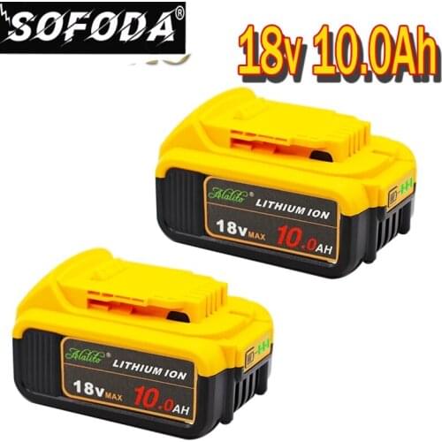 18V 10.0Ah DCB200 Replacement Li-ion Battery for DeWalt MAX XR Power Tool 10000mAh Lithium Batteries