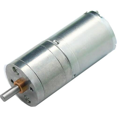 1pcs 25GA370 Metal Gear Motor DC 6V/12V/24V With GearBox Gearwheel Micro DC Reducer Motor 12/16/26/35/60/130/280/620/1360RPM