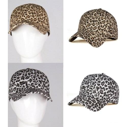 Fashion Women Leopard Baseball Cap Snapback Hat Outdoor Sports Adjustable Caps