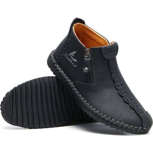 2021 New Comfortable Casual Leather Shoes Men Soft Leather Loafers Hot Sale Moccasins Shoes