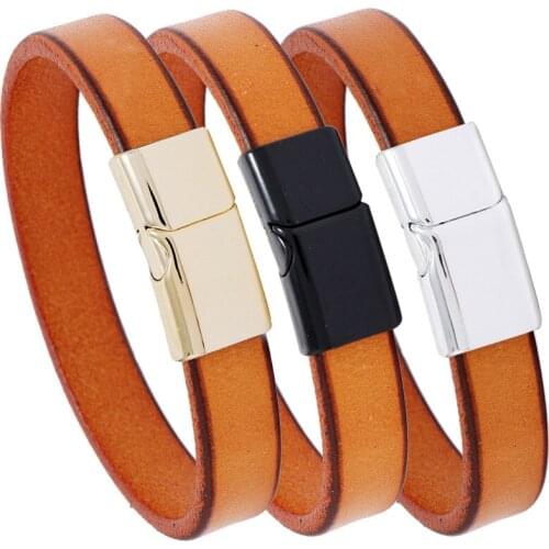 New Accessories Retro Simple Glossy Cowhide Bracelet Diy Lettering Custom Bracelet Personality Trend Jewelry