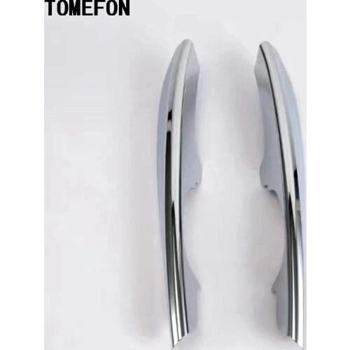 TOMEFON For Toyota Corolla 2017 Facelift ABS Chrome Front FogLight Eyebrow Strips Moulding Cover Car Accessories Styling 2pcs
