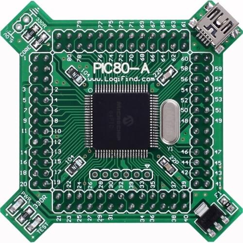 PIC24 MCU Learning Development Board Core Board PIC80-A with PIC24FJ128GB108