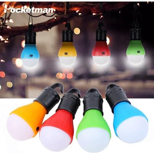 Portable LED Lamp Bulb Camping Light Emergency Light with Hanging Hook Tent Light Camping Lantern Waterproof Camping Lamp