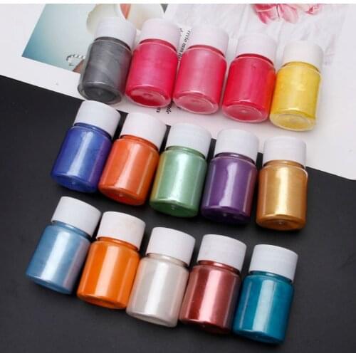 CHIHUOBANG 15 Colors Natural Mica Powder Epoxy Resin Dye Pearl Pigment for Soap Making, Bath Bomb, Candle, Cosmetic Eyeshadow