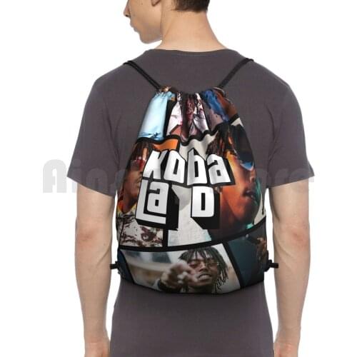 Koba La D V French Rap Backpack Drawstring Bag Riding Climbing Gym Bag Koba La Koba La D V V Grand Theft Auto Rap French