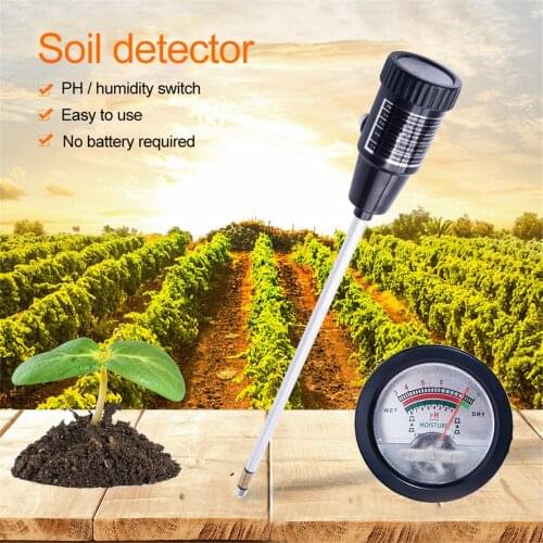 High-precision soil tester, soil acidity measuring instrument, soil moisture and water pH value detector, gardening potted plant