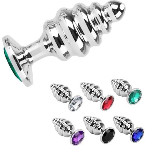 Jewelry Metal Butt Plug Anus Dilator Thread Anal Plug For Women Man Gay Adult Products Anal Beads Prostate Massager Sex Toys