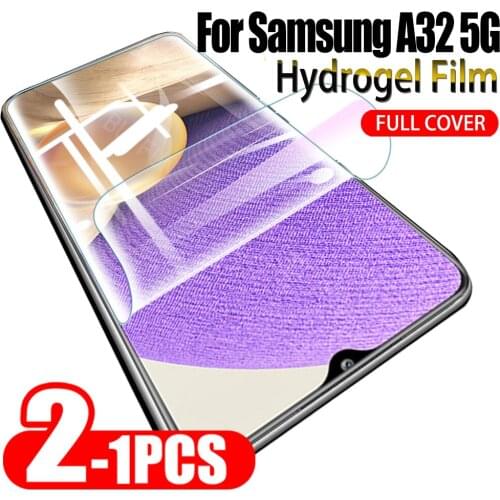 1-2PCS For A32 5G glass For Samsung a32 5g Hydrogel Film Screen Protector Hydrogel Protective For samsung a52 a42 a02 a02s a12