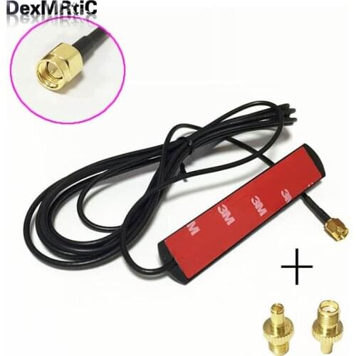 1pc 3G 4G LTE patch antenna 3dbi 3m extension cable SMA male Antenna + 1pc SMA Female to TS9 Adapter