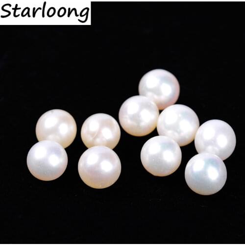 1pc/lot AA+ quality 5.5mm round natural freshwater pearl beads only one hole jewelry making DIY for earrings necklace bracelet