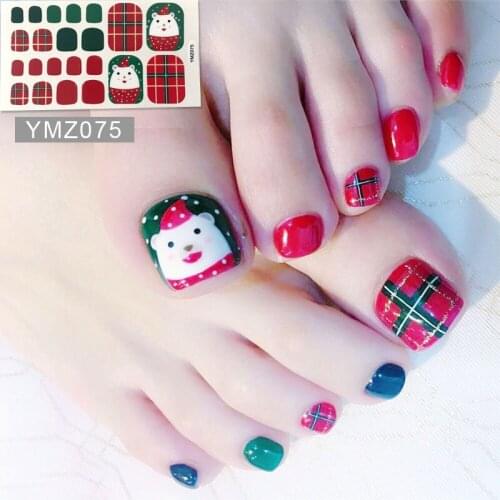 1PC Toenail art Full-Cover Sticker Sheet For ToeNail Sticker Polish Sticker Pedicure Sticker YMZ069-087 Holiday Summer