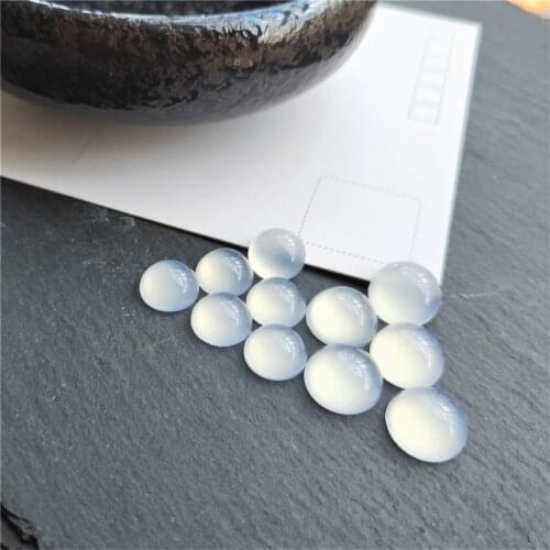 1 Pack Resin Faux White Jade Flatback Cabochon Beads Round Oval Water Drop Shape ABS Embellishments Diy Jewelry Accessories