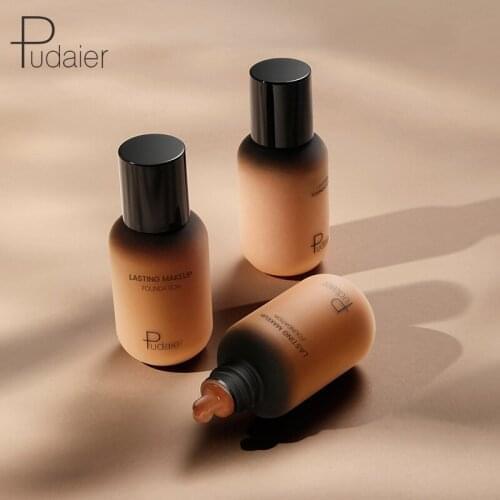 10pcs Pudaier 40ml Matte Makeup Foundation Cream For Face Professional Concealing Make up Liquid Long-lasting Cosmetics