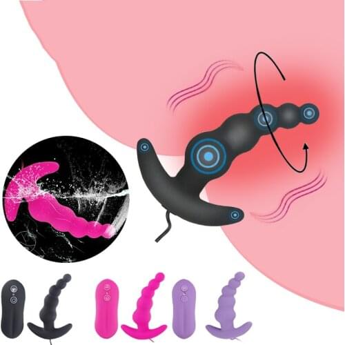 10 Speed Gay Sex Toy for Adult Anal Beads Anal Vibrator Butt Plug Clitoris Stimulator Female Masturbation Male