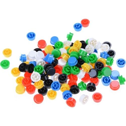 20pcs Round Mixed Color Tactile Button Caps Kit For 12x12x7.3MM Tact Switches New Product Offers