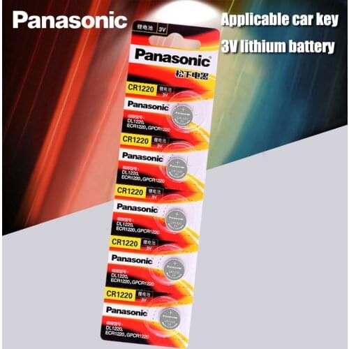 5pcs Original Panasonic CR1220 Button Cell Batteries CR 1220 3V Lithium Coin Battery BR1220 DL1220 ECR1220 LM1220