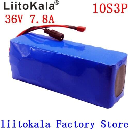 LiitoKala 36V 7.8Ah 500w 18650 Rechargeable battery pack ,modified Bicycles,electric vehicle 36V Protection with BMS