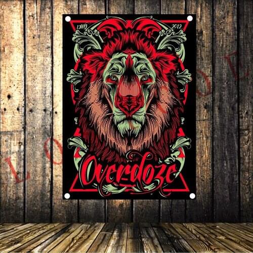 Large Size Rock Band Banners & Flags Tapestry Wall Art Metal Music Cloth Poster Bedroom Dormitory Decoration Hanging Painting