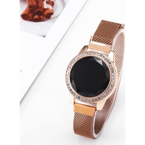 Relogio Feminino2021Luxury Women Watch Fashion Diamond LED Electronic Watch Trend All-match Ladies Magnetite Stone Womens Clock