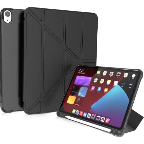 Auto Wake Up Sleep Cover for iPad mini air 9.7 10.2 10.5 10.9 11 inch PU Leather Foldable Smart Case with iPad Pencil Holder