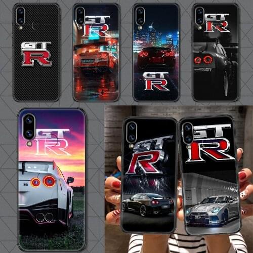 Sports car GTR Phone case For Huawei Honor 6 7 8 9 10 10i 20 A C X Lite Pro Play black tpu funda 3D waterproof silicone coque