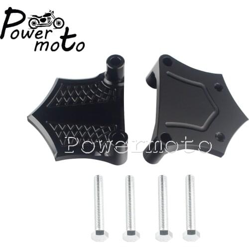 2PCS 1.25"/ 1-1/4" Black Motorcycle Fender Spacer Mudguard Brackets Gasket For 21" Harley Touring 1984-2013 Lowers 1993-2013