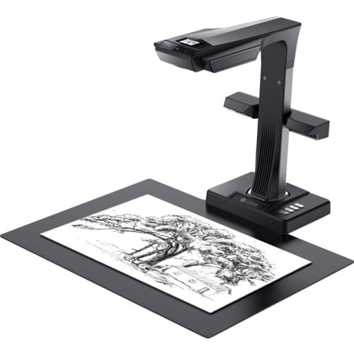 CZUR Book Scanner ET16 Plus High Speed 16MP, Max A3 Size Document Support OCR Function Compatible with Windows Mac for Office