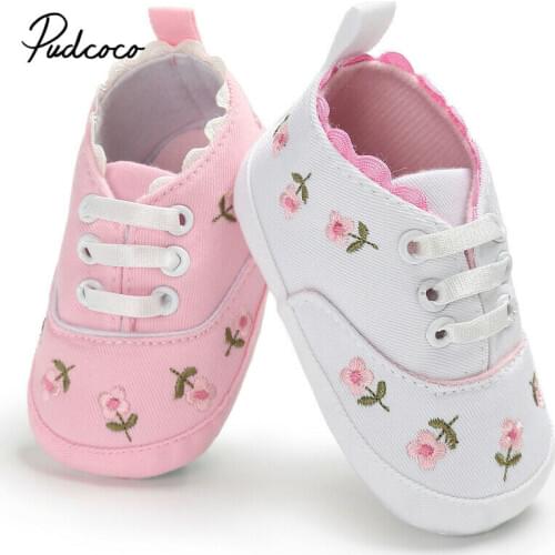 New Baby Sneakers 2020 Fashion Children Flat Shoes Infant Kids Baby Girls Boys Solid Stretch Flower Sport Run Sneakers Shoes