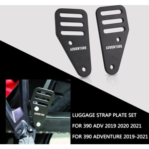 FOR 390 ADVENTURE 2019-2021 390 ADV Adventure 2019 2020 2021 Motorcycle CNC Aluminum Parts Luggage Strap Plate Set Accessories