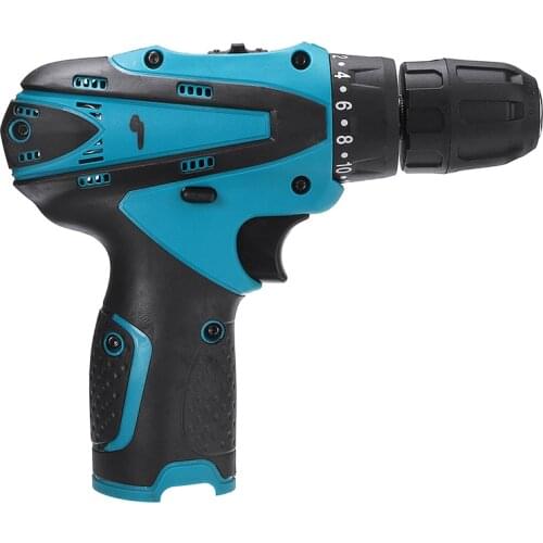 12V Lithium Battery Electric Drill Cordless Torque Drill With Battery&Charger Precision Electric Screwdriver 2 Speeds Power Tool