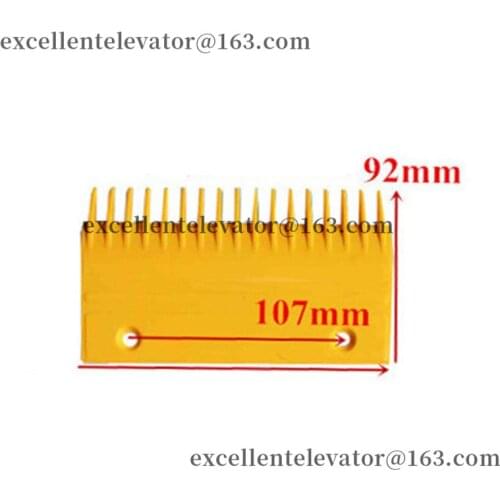 S655B6 S655B009H02 Plastic Comb Use for Hyundai Escalator Color Yellow 1 Pack=5 Pieces