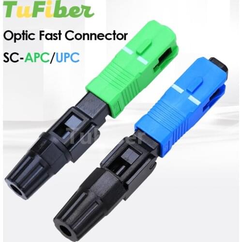 FTTH Embedded Fiber Optic Fast Connector SC APC Single Mode Fiber Optic Adapter SC UPC Cold Connection Quick Field Assembly